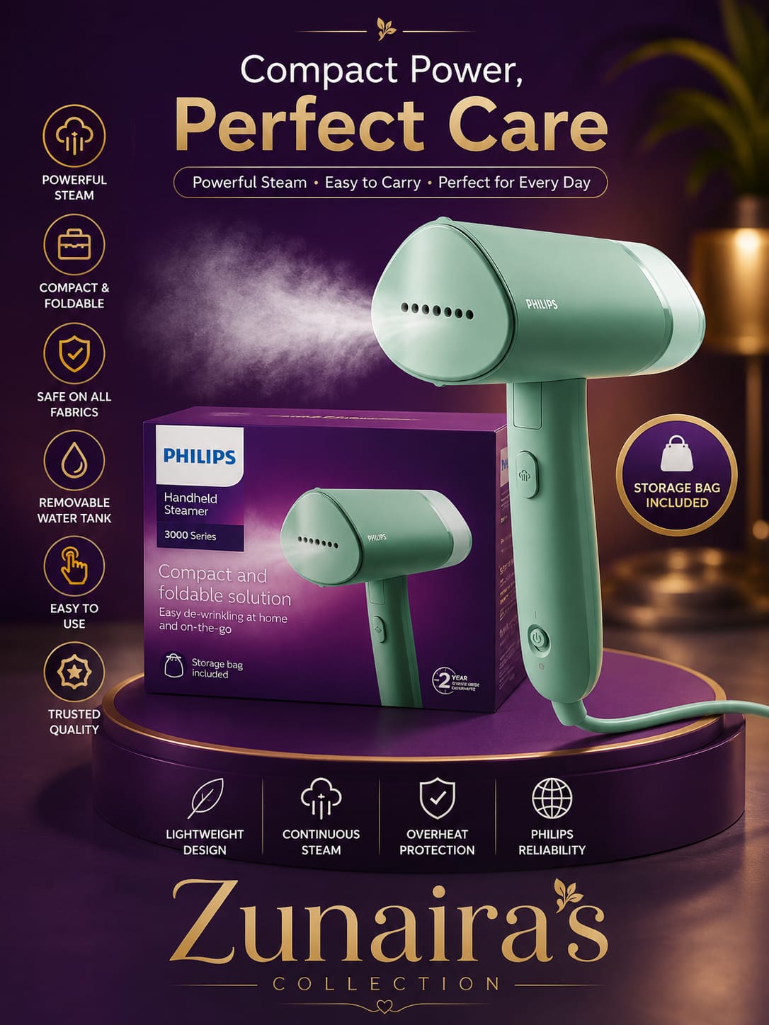 Philips 3000 Series Handheld Garment Steamer