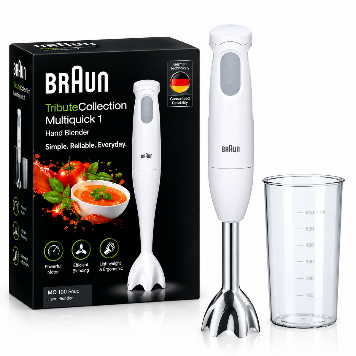 BRAUN Multi Quick 1 MQ 100 Hand Blender | Soup Blender