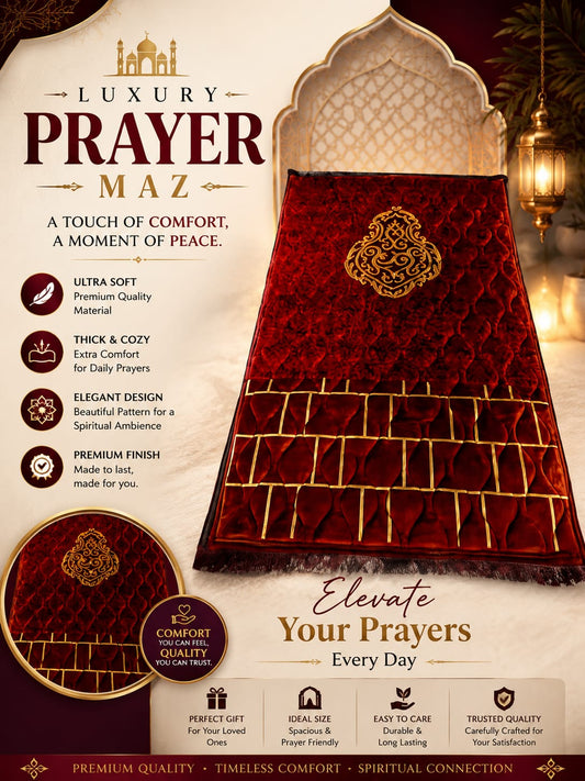Ruby Red Luxury Prayer Mat