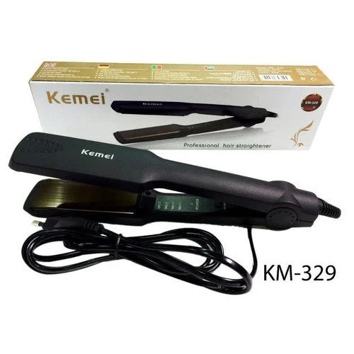 Kemei KM-329 Hair Straightener | Fast Heating & Smooth Styling